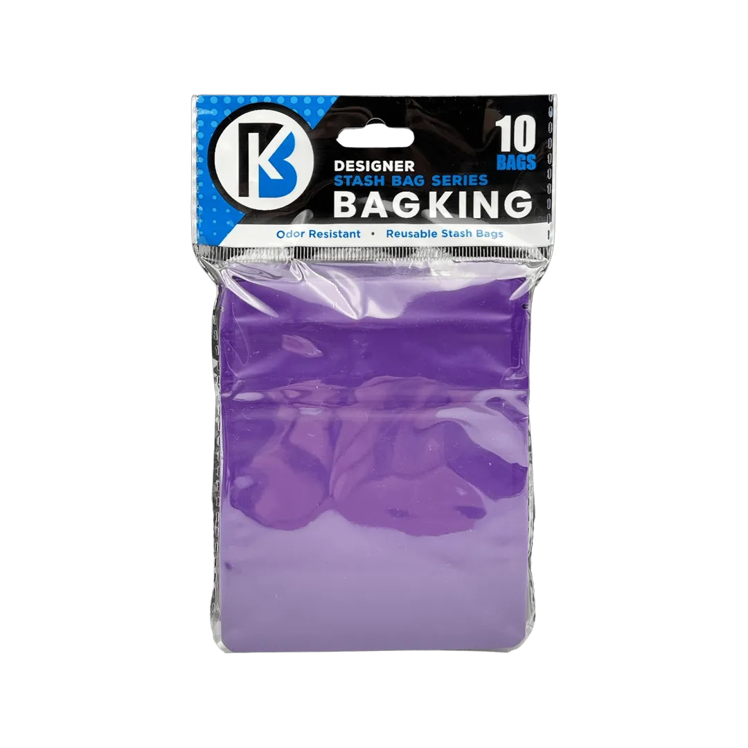 10-Pack Bag King Child-Resistant Opaque Wide Mouth Mylar Bag | 1/8th ounce