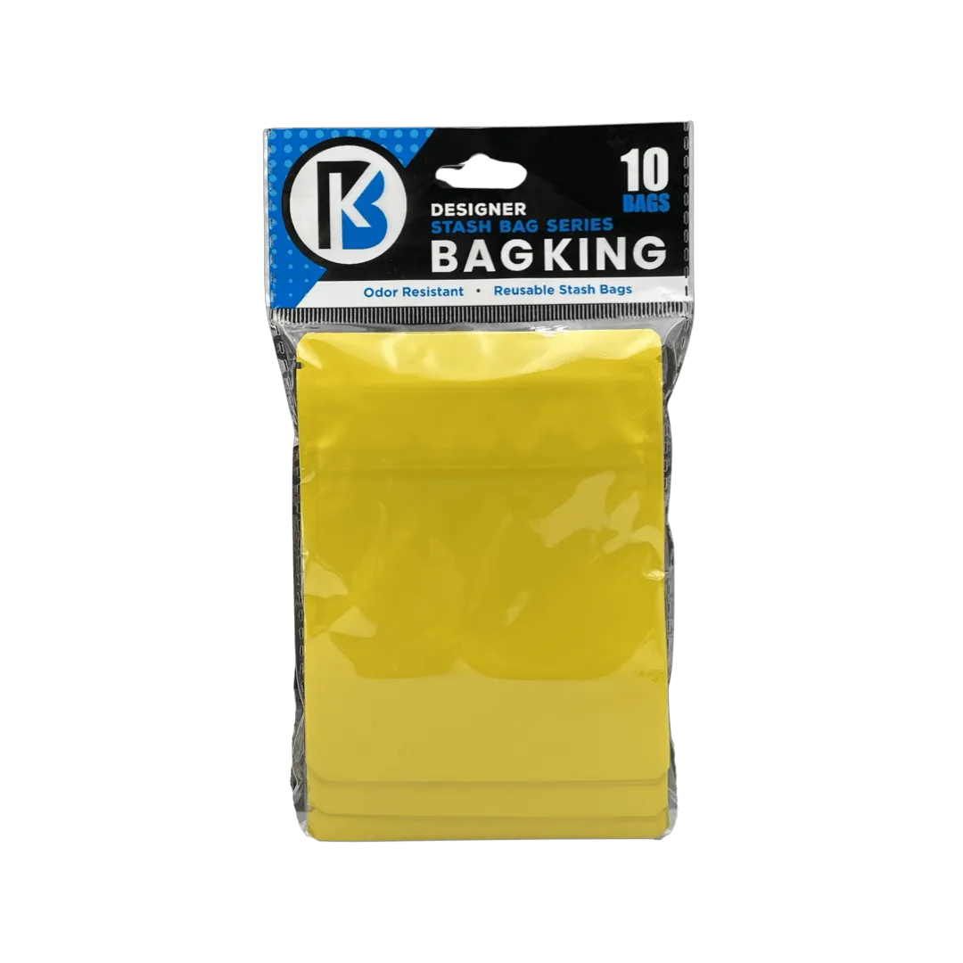 10-Pack Bag King Child-Resistant Opaque Wide Mouth Mylar Bag | 1/8th ounce