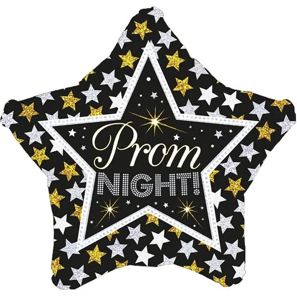 18" Prom Night Stars Foil Balloon
