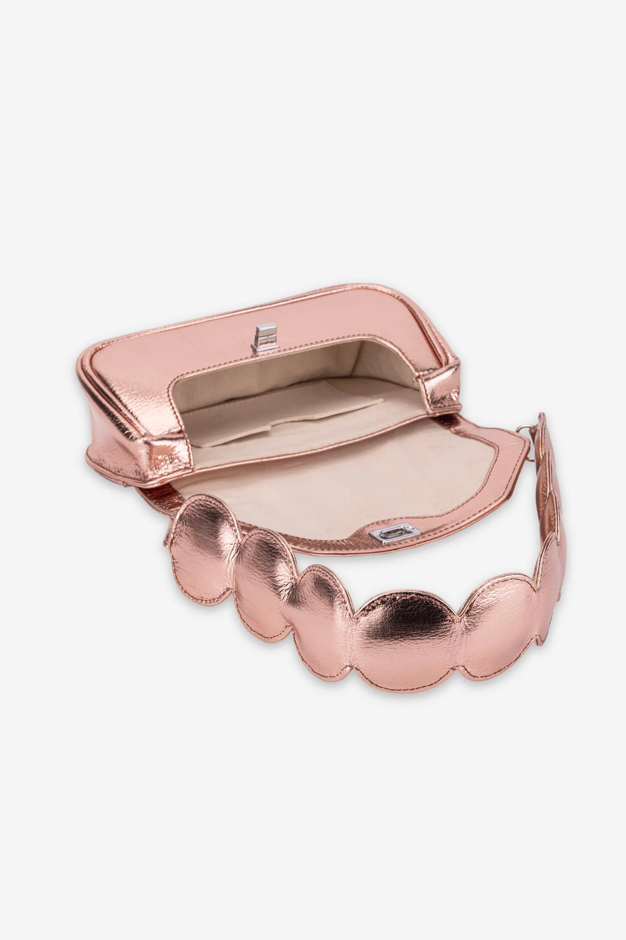 Abelardo Sybil Rose Gold Shoulder Bag