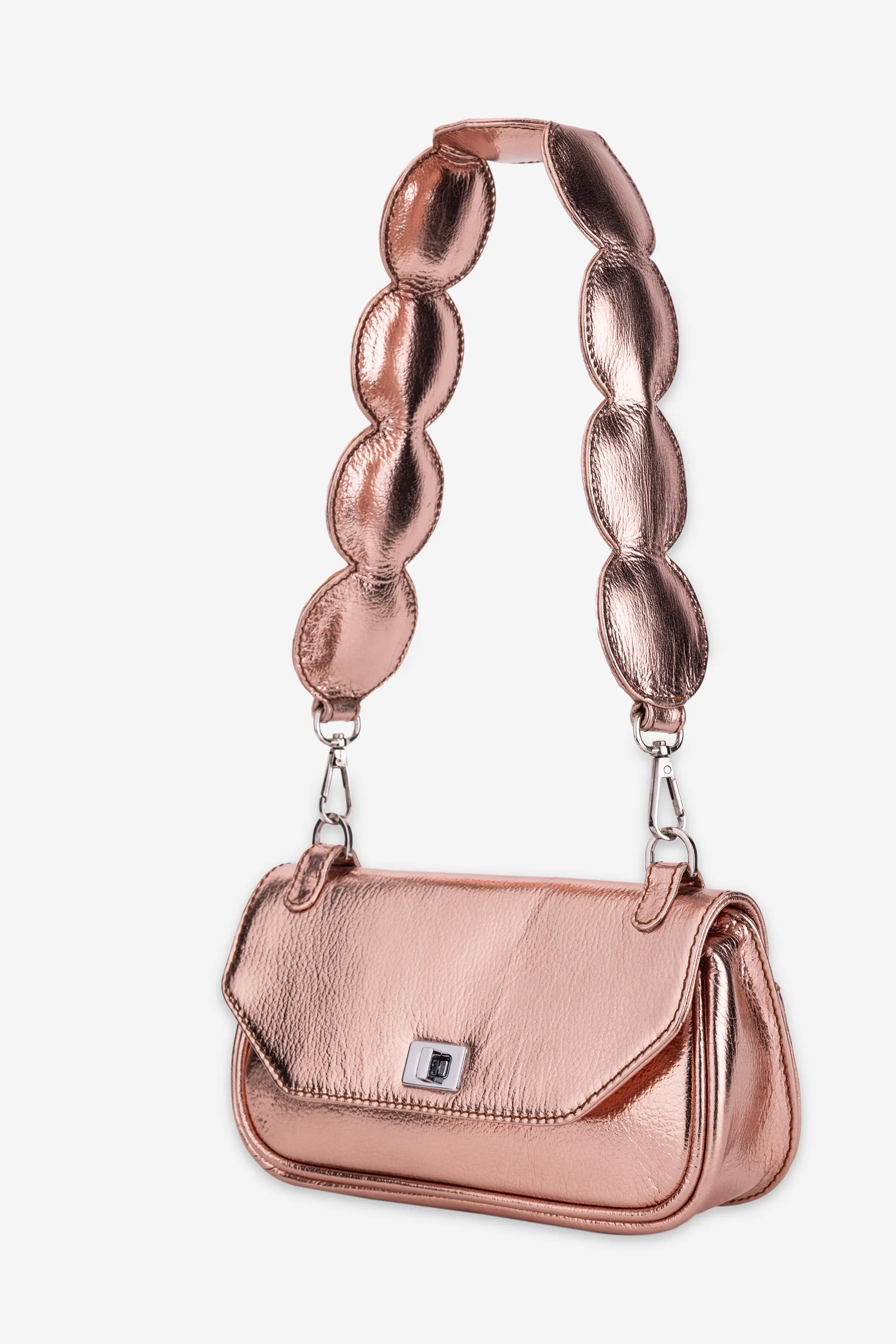 Abelardo Sybil Rose Gold Shoulder Bag