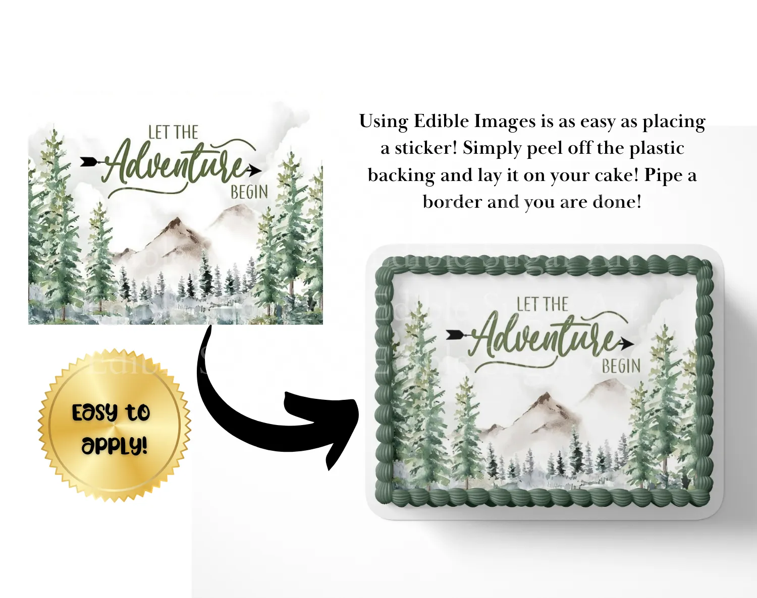 Adventure Awaits Baby Shower Cake Topper,  Adventure is about to begin Baby shower. Let The Adventure Begin Baby Shower,  Adventure baby shower