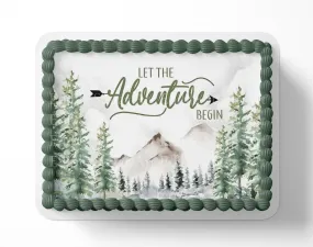 Adventure Awaits Baby Shower Cake Topper,  Adventure is about to begin Baby shower. Let The Adventure Begin Baby Shower,  Adventure baby shower