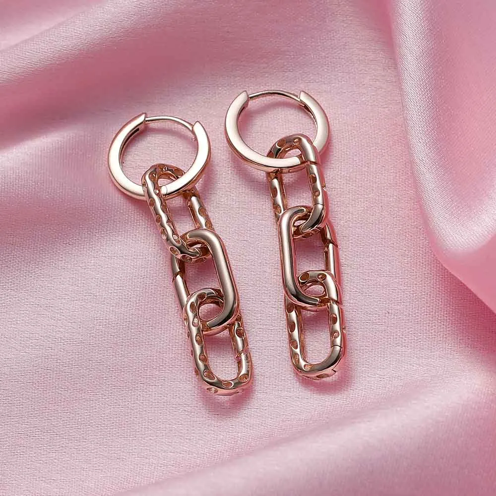 Allegro Link Drop Earrings