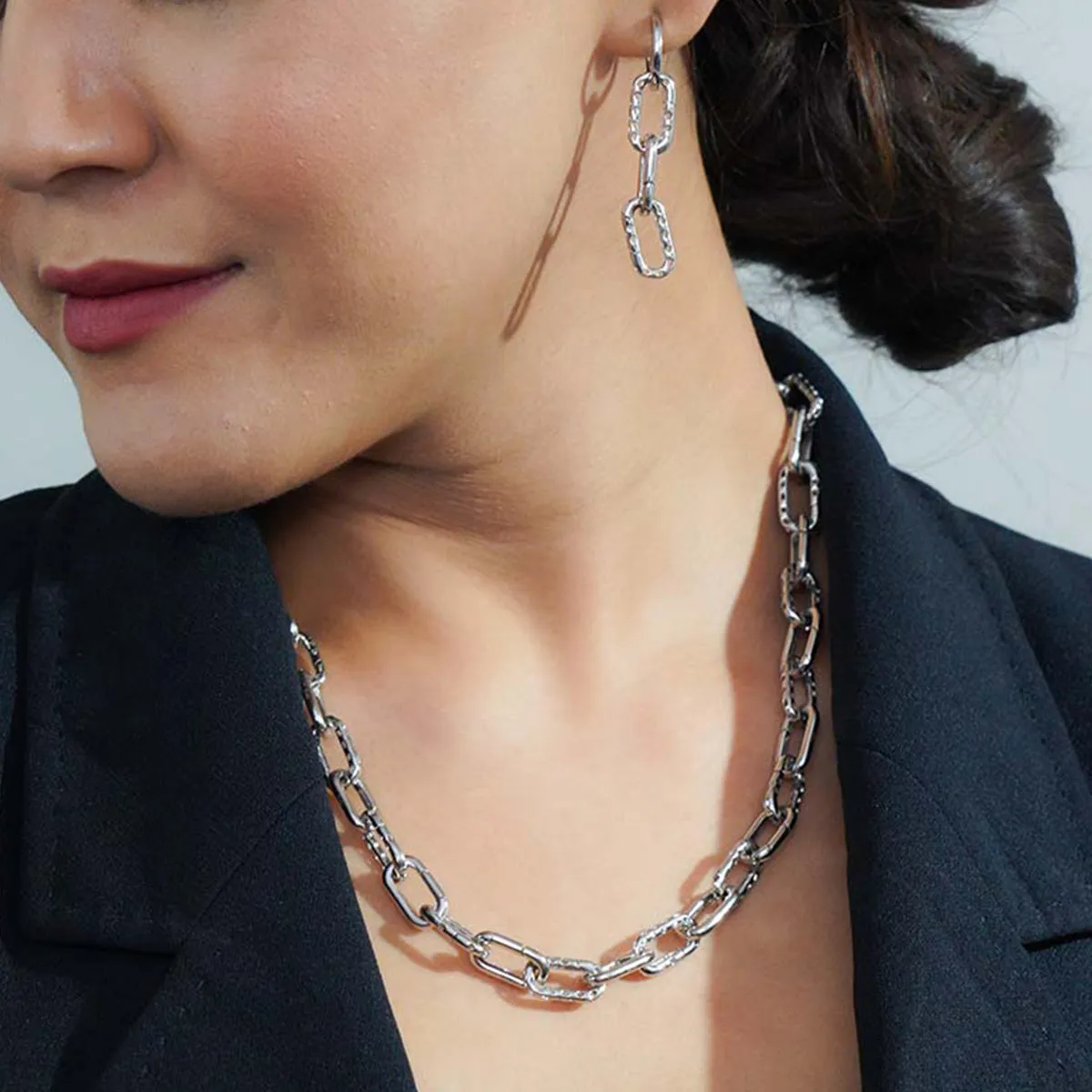Allegro Link Drop Earrings