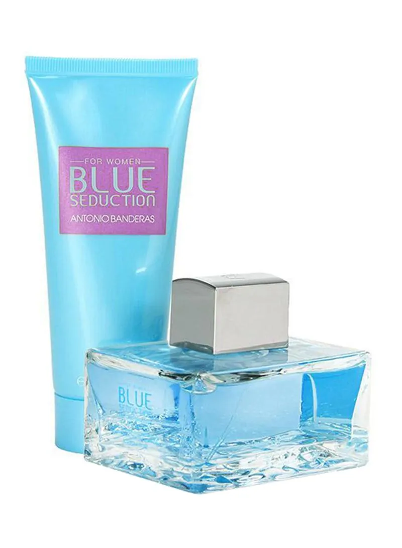 Antonio Banderas Seduction 3.4 EDT Perfume, 3.4 Body Lotion w/ Cosmetic Bag 3 pc Women Perfume Set