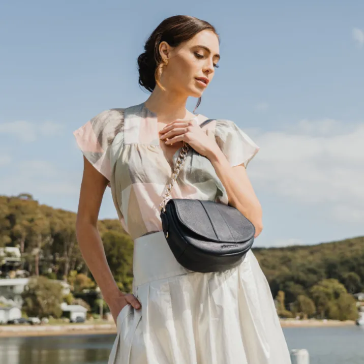 Arlington Milne - Zara Saddle Bag - Black