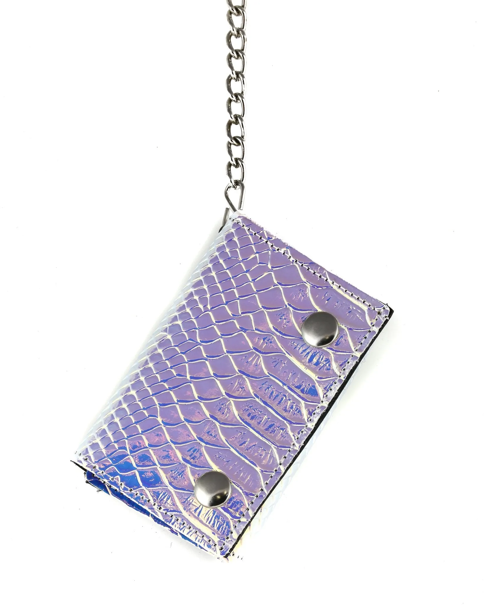 Assorted Color Brocade Bikers Wallet