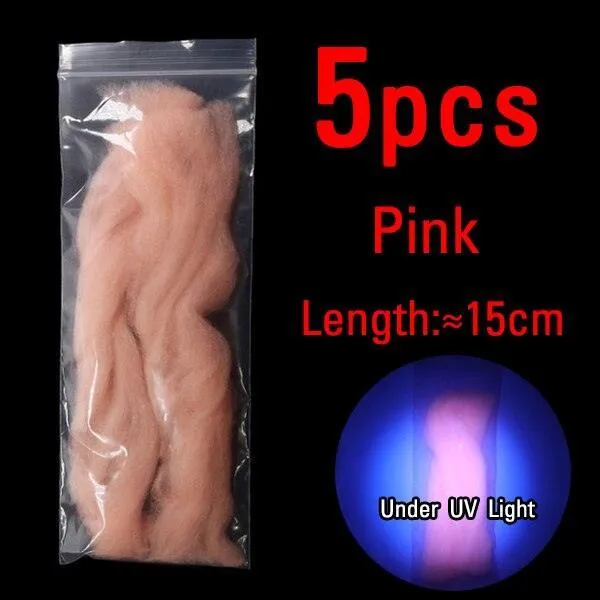 Baitfish Glow Bug Fiber Fly Tying Kit: 12 Vibrant Yarn Selections for Stunning Patterns