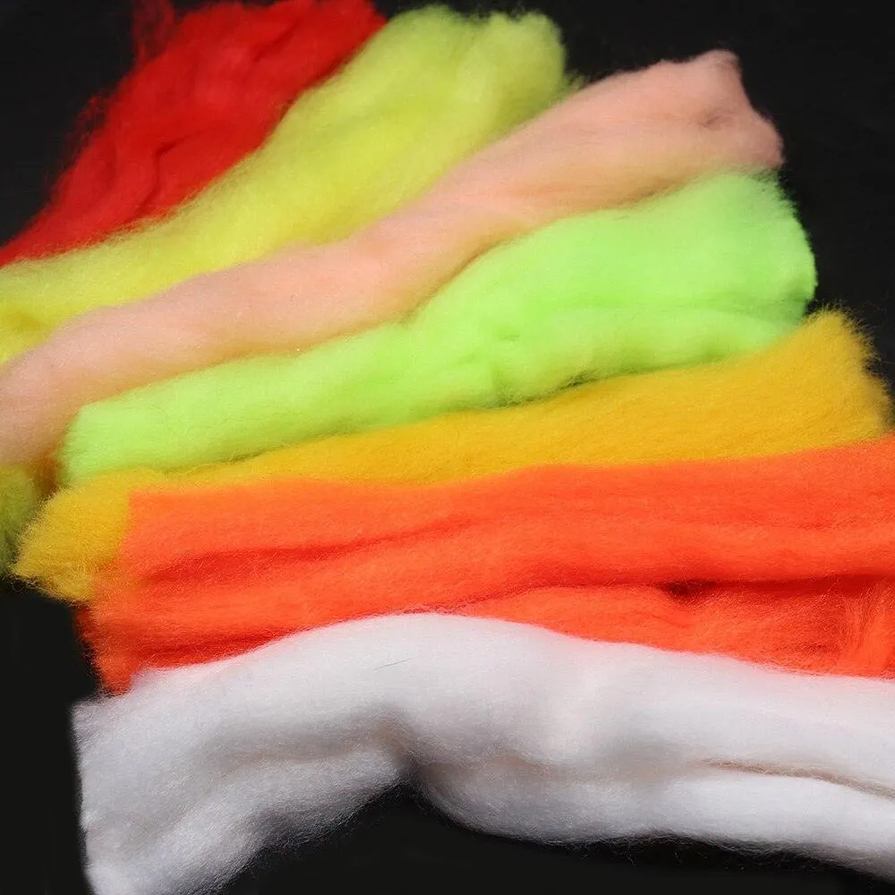 Baitfish Glow Bug Fiber Fly Tying Kit: 12 Vibrant Yarn Selections for Stunning Patterns