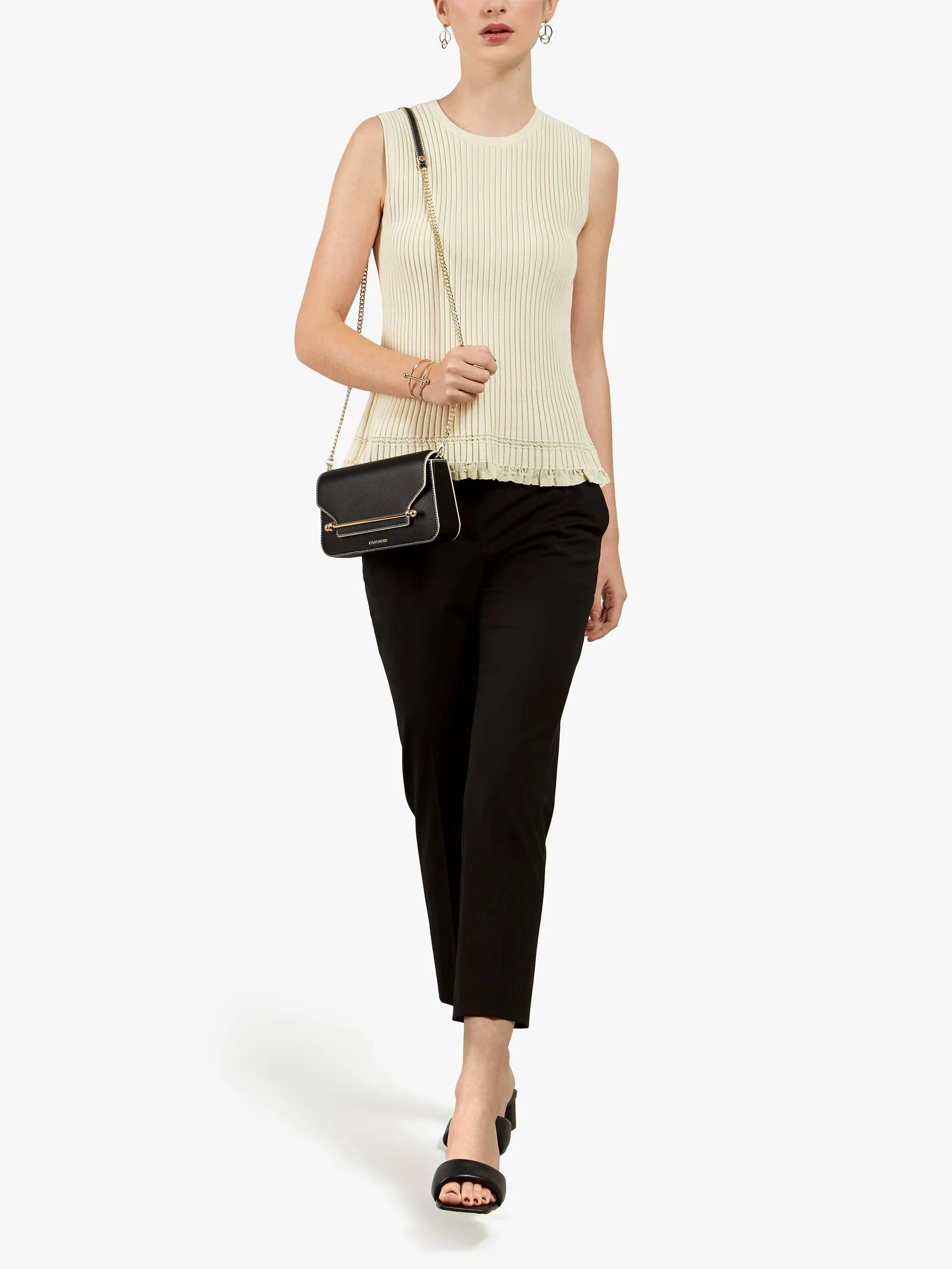 Black East/West Baguette shoulder bag