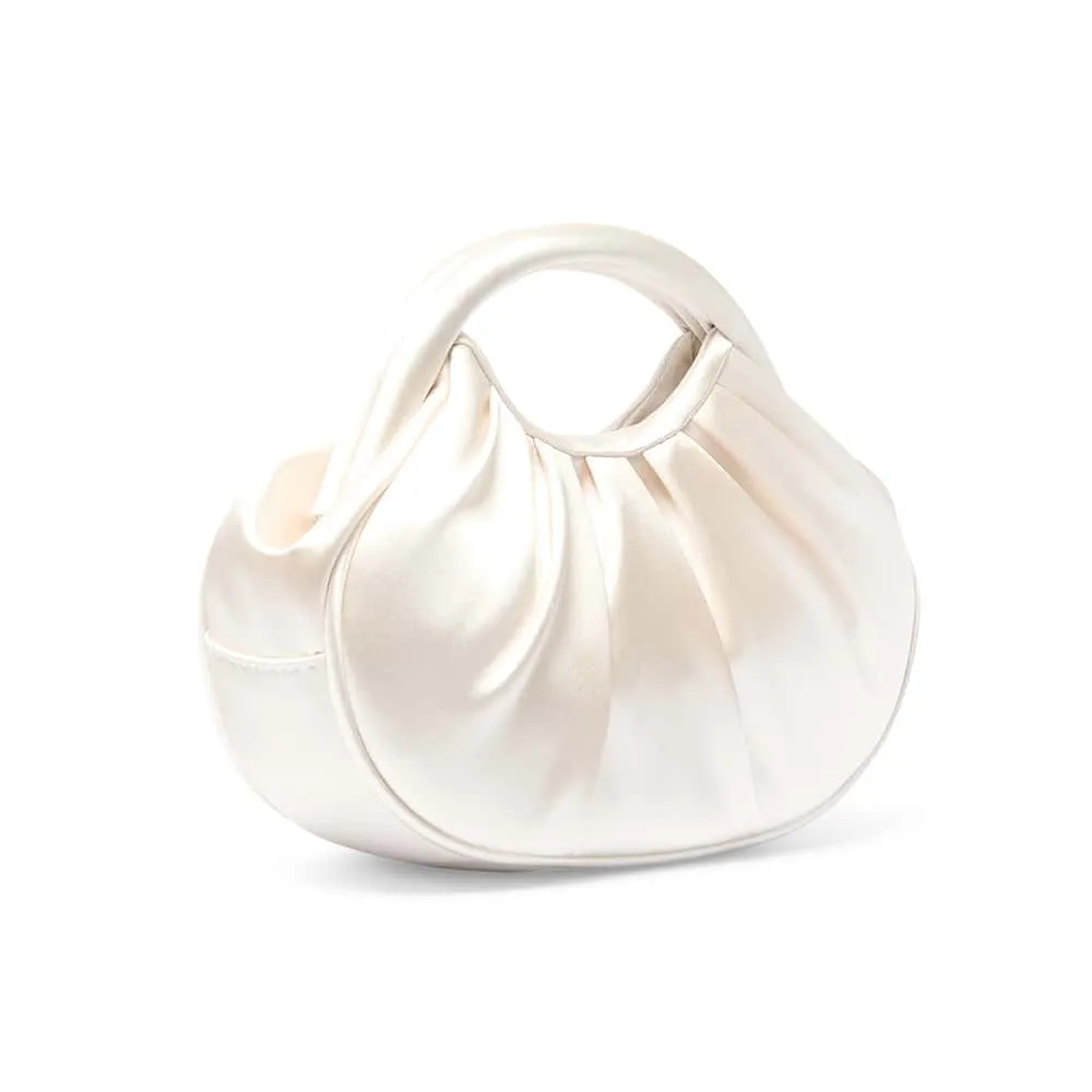 Bren Evening Bag in Ivory Satin