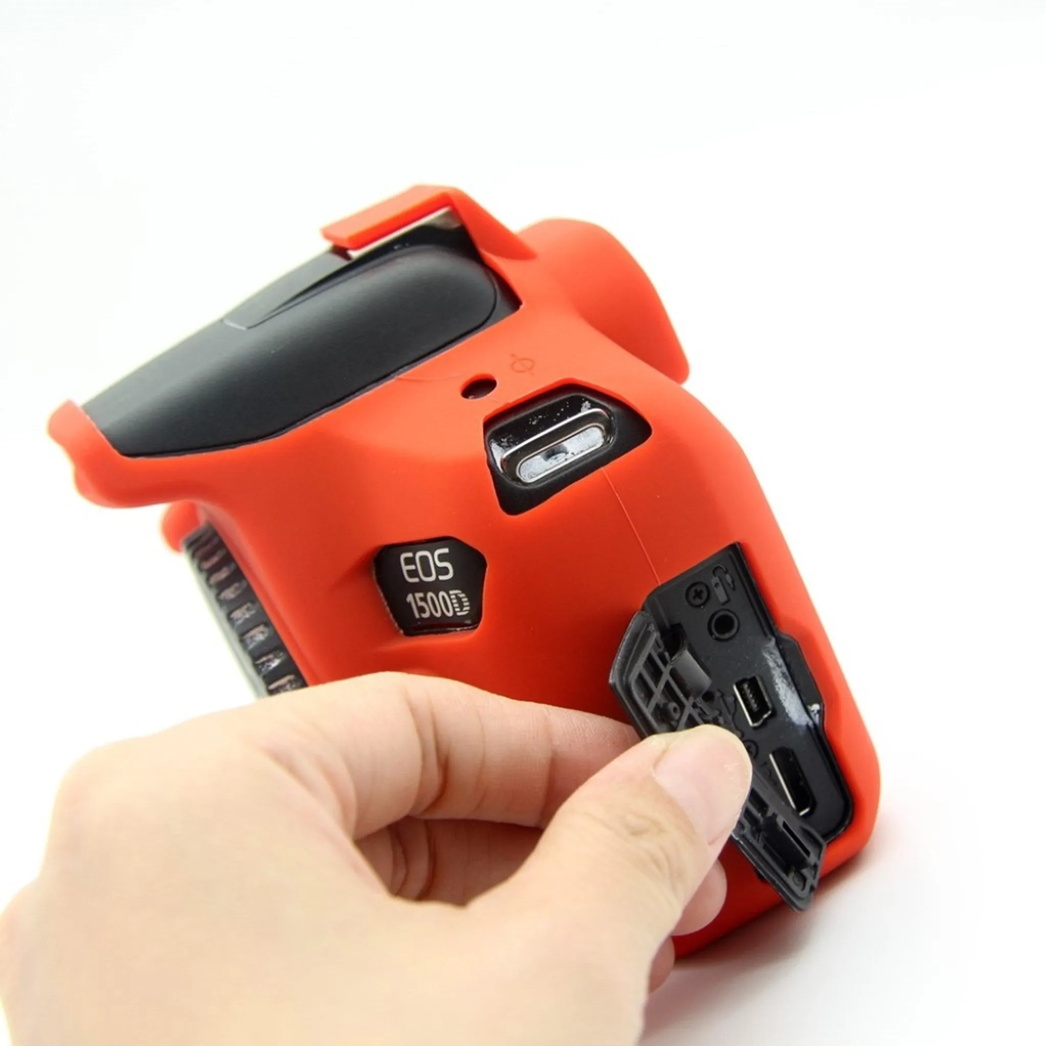 Canon EOS 1500D soft silicone protective case - Red