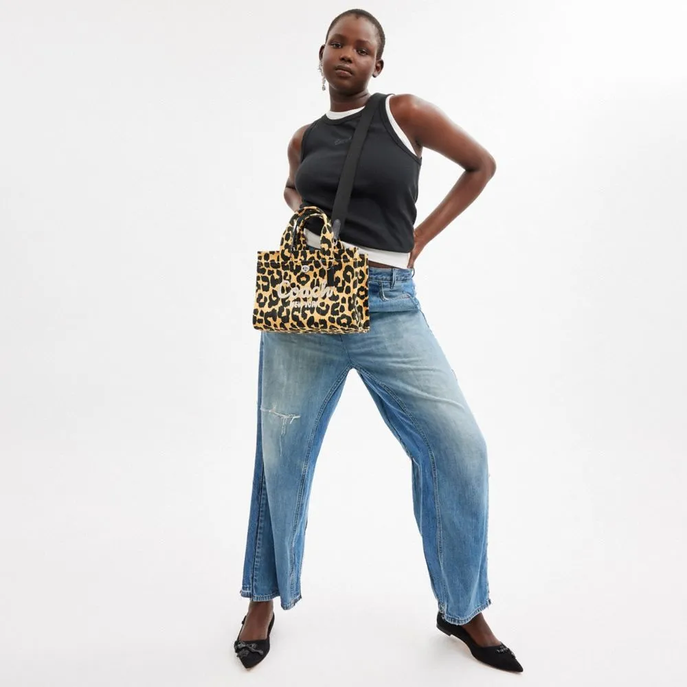 Cargo Tote Bag 26 With Leopard Print