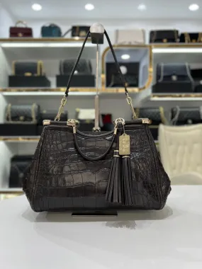 Coach Crocodile -embossed Bag Women's Fashion Bag