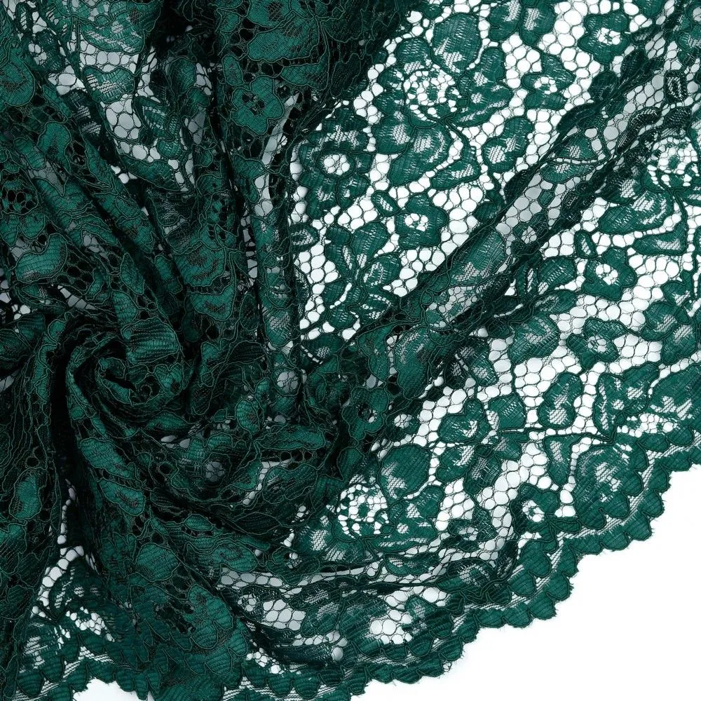 Corded Lace - Bottle Green