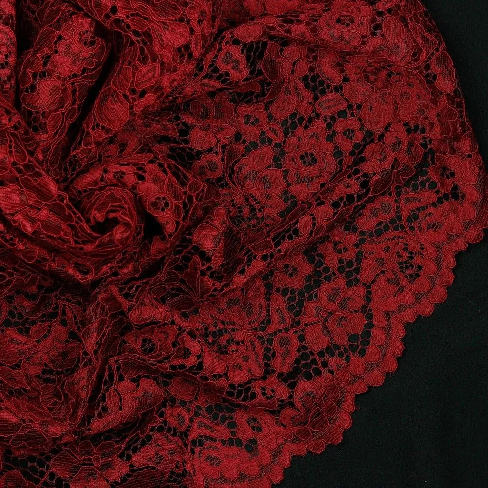 Corded Lace - Wine