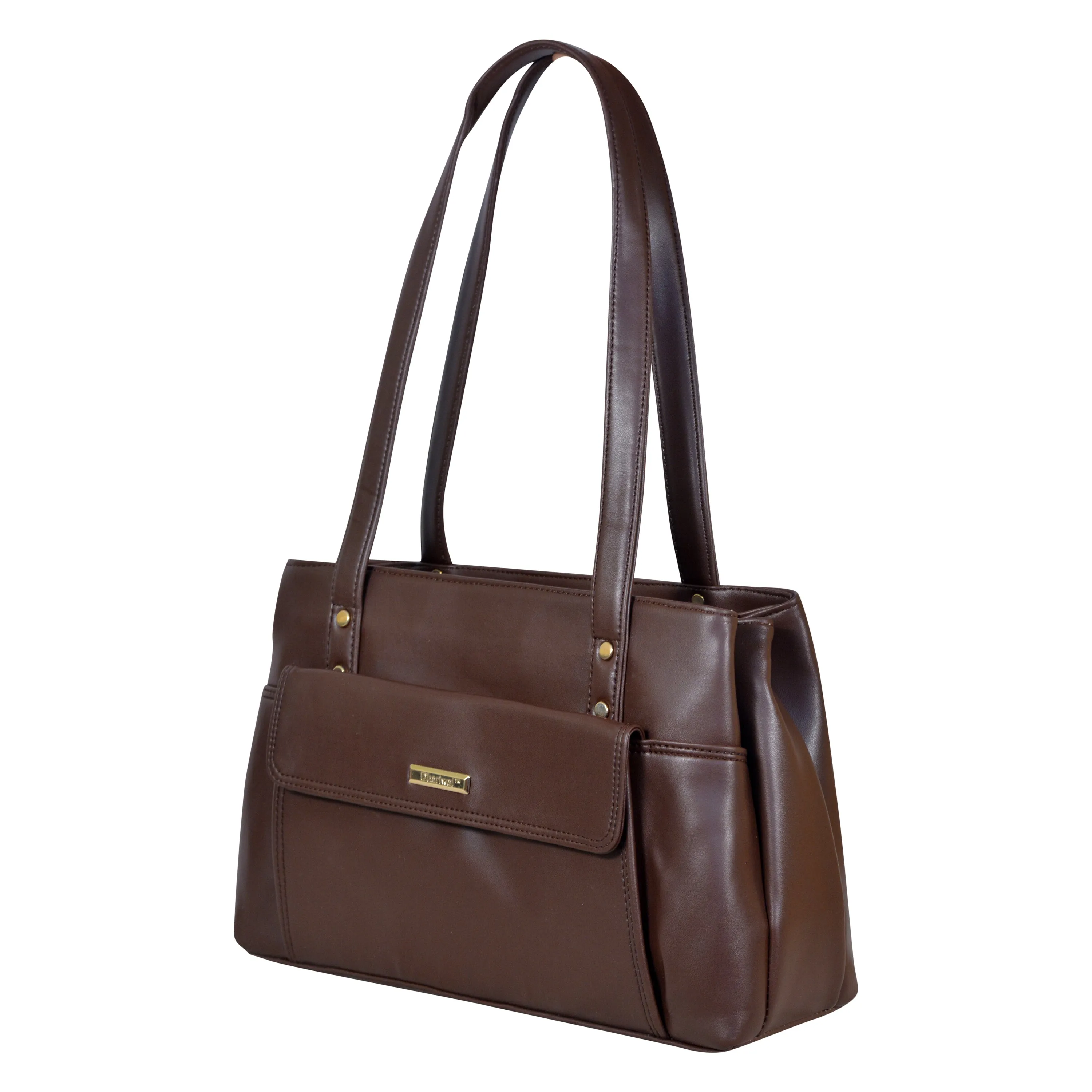 Dhariwal Multi Compartment Twin Handle Ladies Handbag LAD-9905
