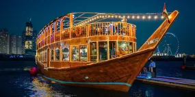Dhow Cruise Dinner in Dubai Marina with Live Entertainment