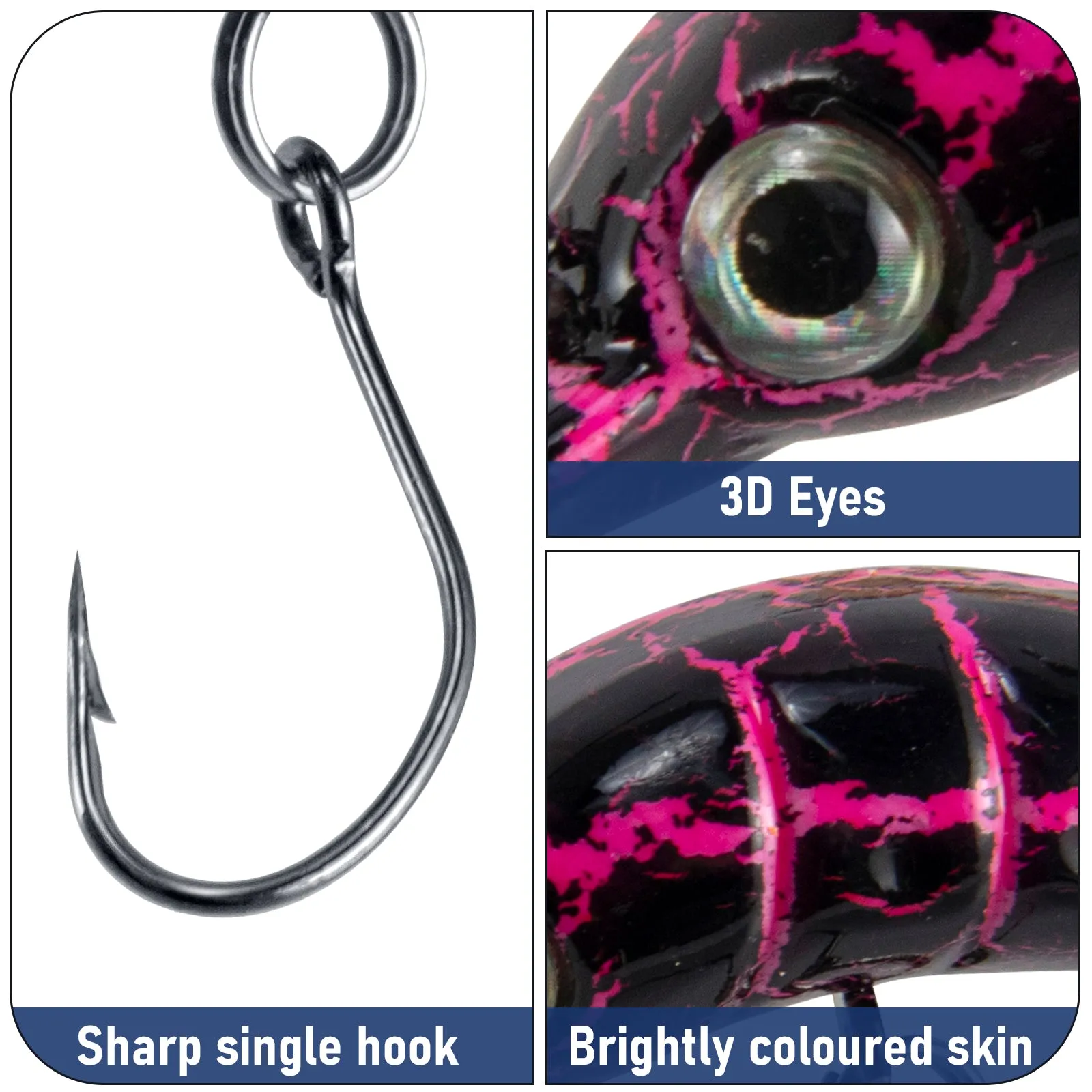 Dr.Fish Forellen Wobbler Set Langsam Sinkende Wobbler 5.2cm 2.5g