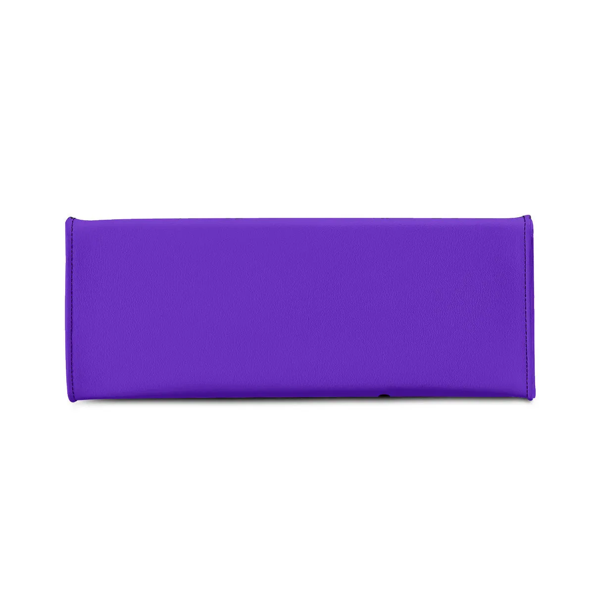 DRIP LO Black Logo & Purple Multiple Sizes Upgraded Luxury Women PU Leather Handbag