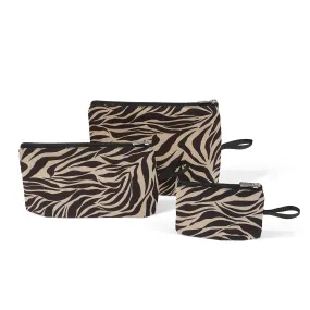 Eco Packing Pouch Trio - Zebra