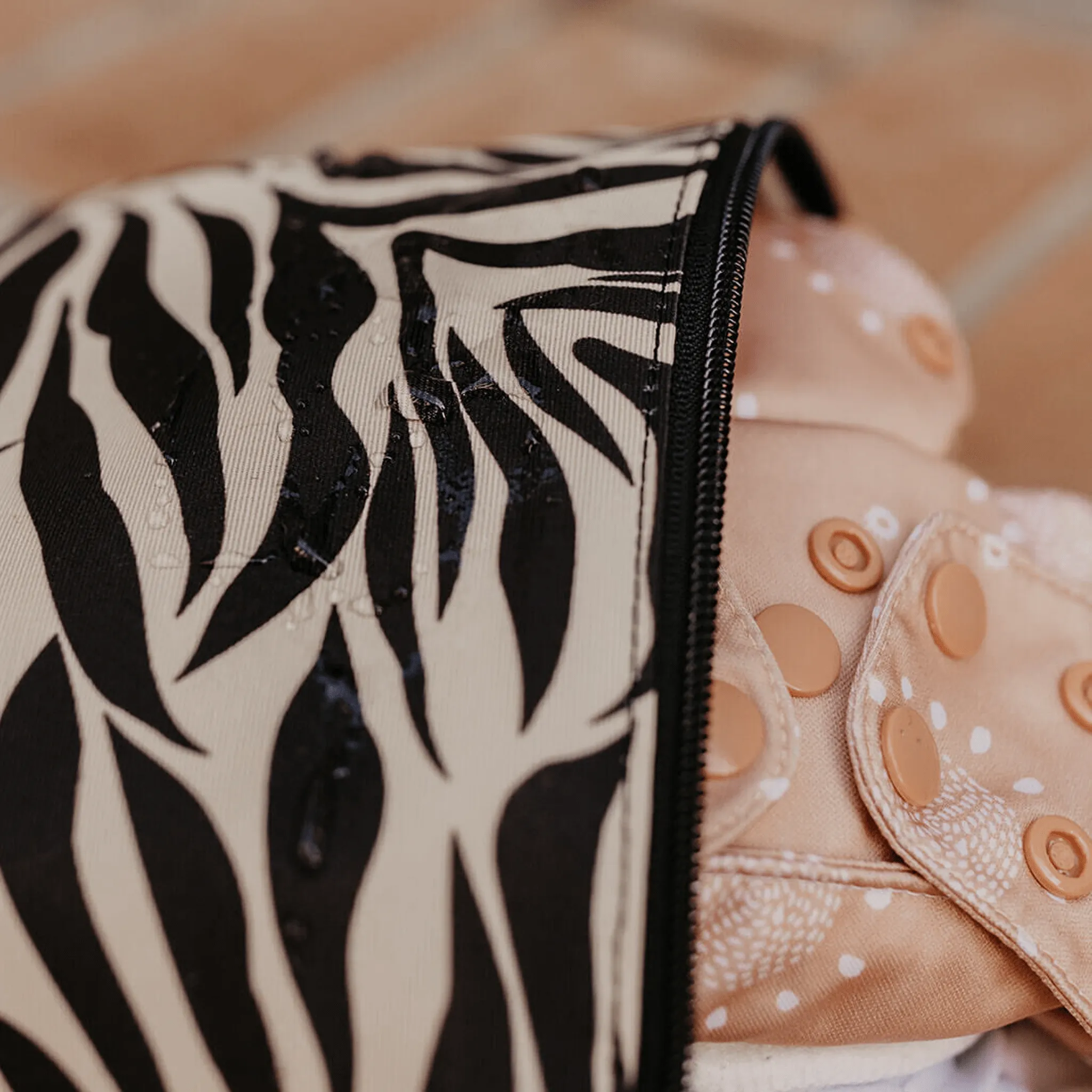 Eco Packing Pouch Trio - Zebra