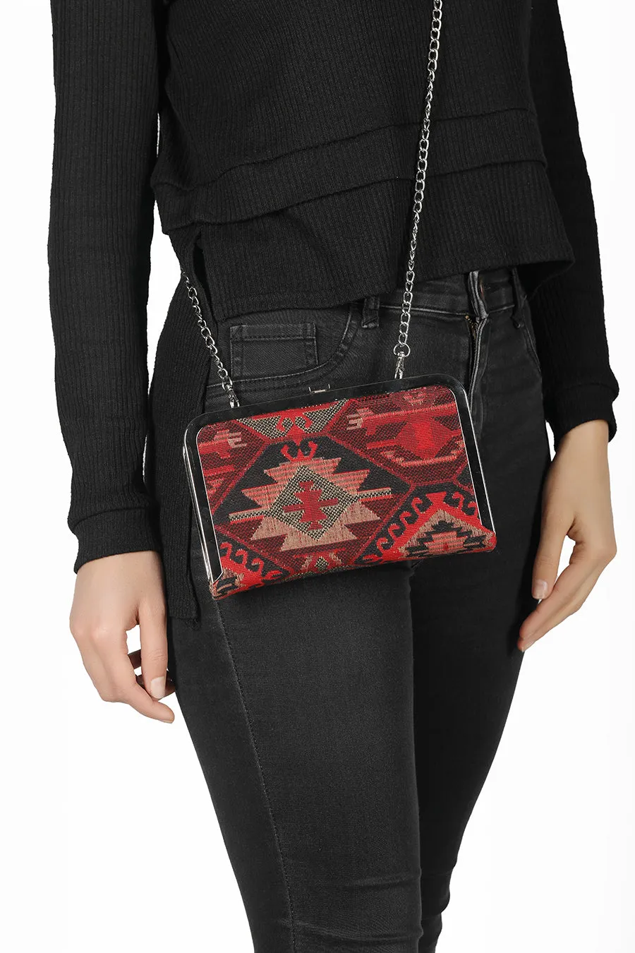 Embroidered Clutch
