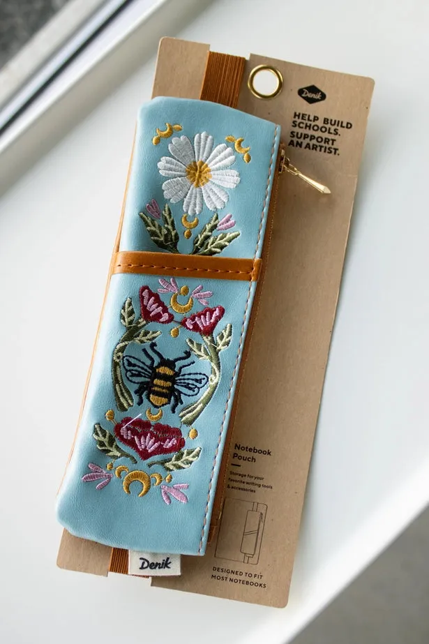Embroidered Notebook Pouch