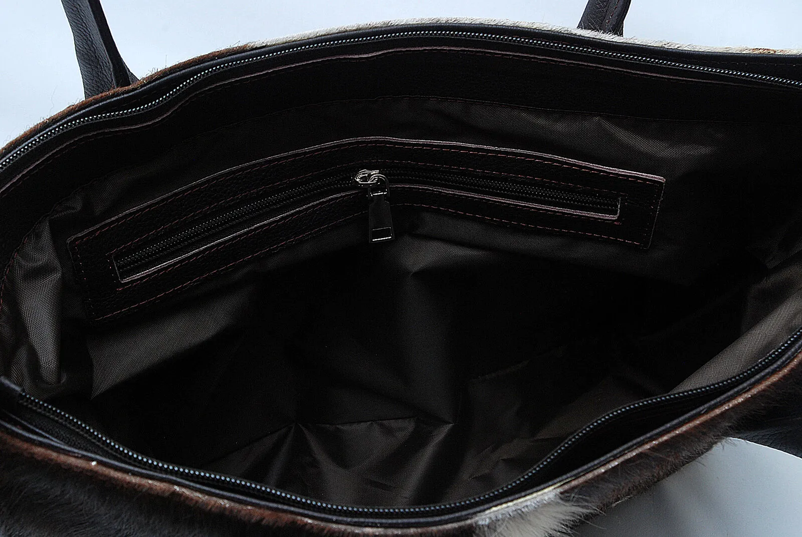 Exotic Speckled Cowhide Tote Bag