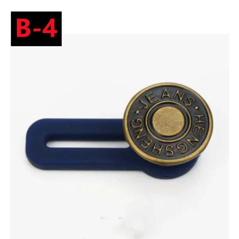Expandable Metal Button Extenders: Comfort Fit Waistband Kit