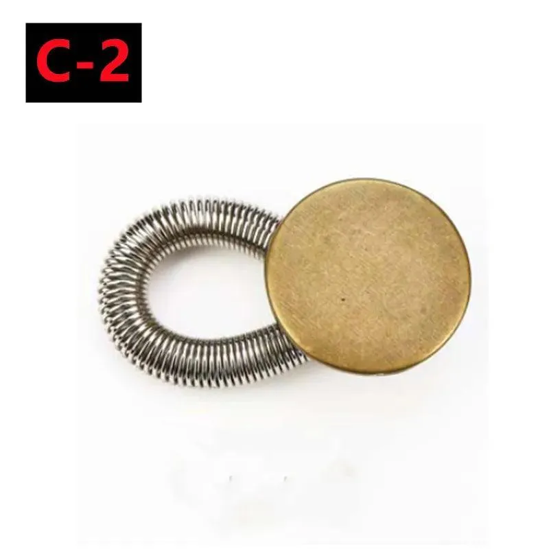 Expandable Metal Button Extenders: Comfort Fit Waistband Kit