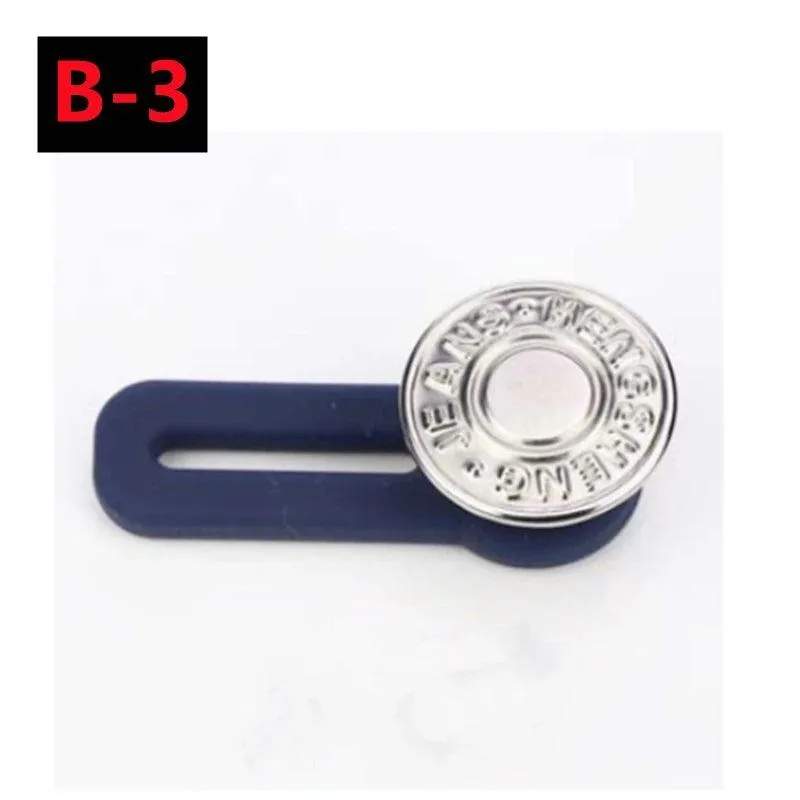 Expandable Metal Button Extenders: Comfort Fit Waistband Kit