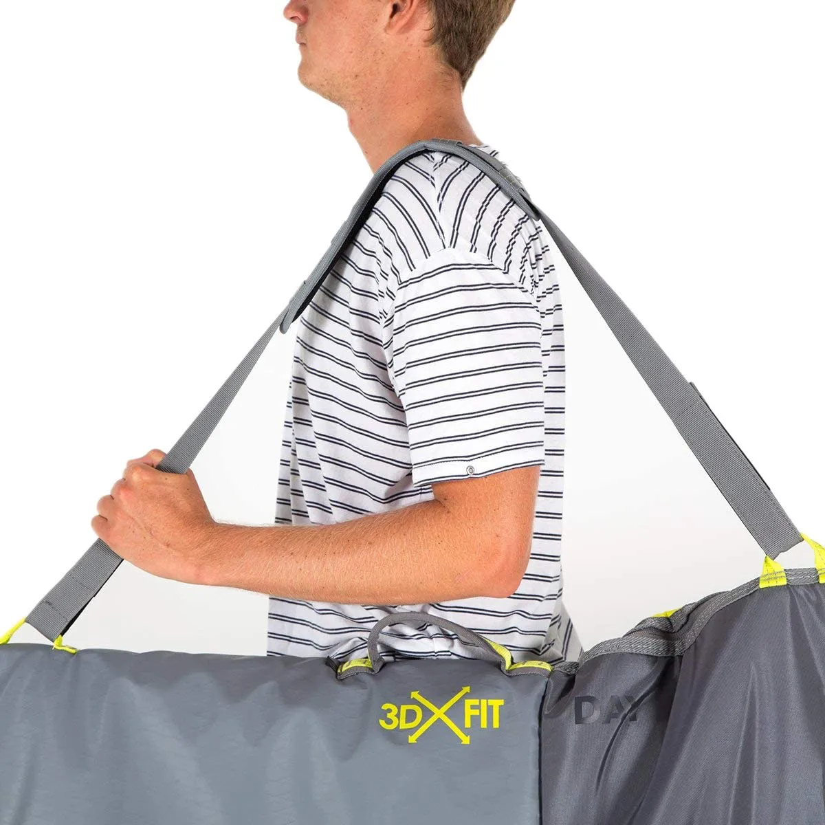FCS board bag - 3DxFit Longboard Day Bag Cool Grey