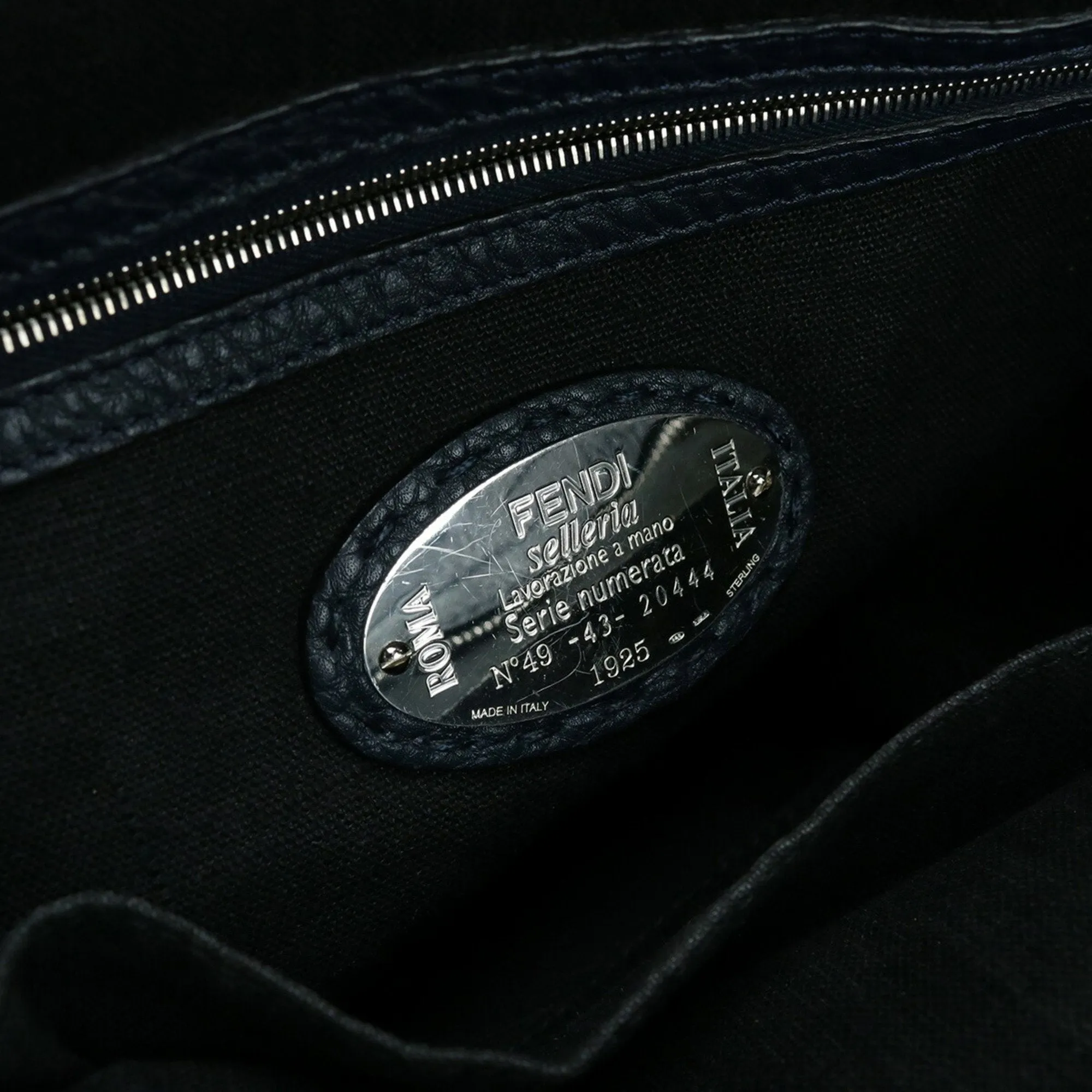 FENDI Tote Bag Selleria 7VA377 Leather Unisex