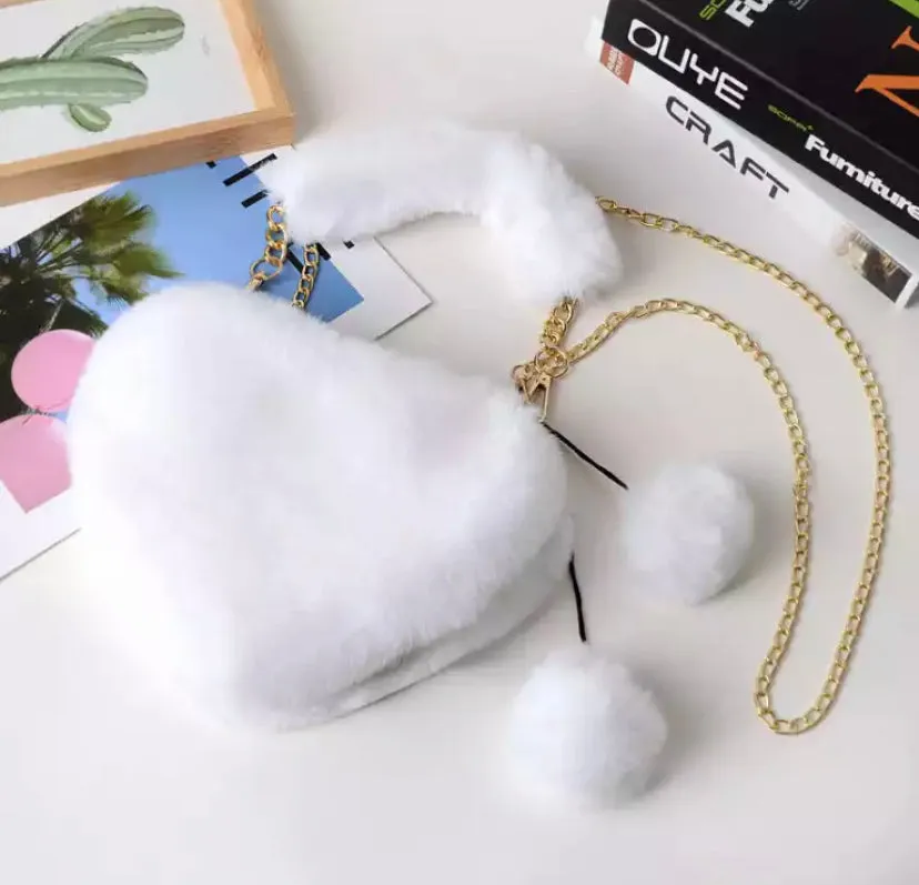 Fluffy Heart Bag