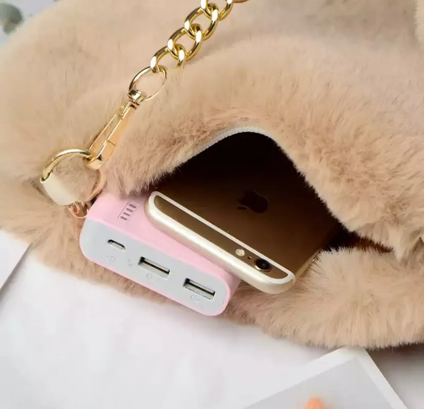 Fluffy Heart Bag