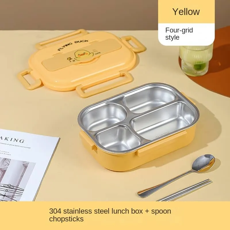 Flying Duck Stainless Steel Lunch Box with Insulated Lunch Bag