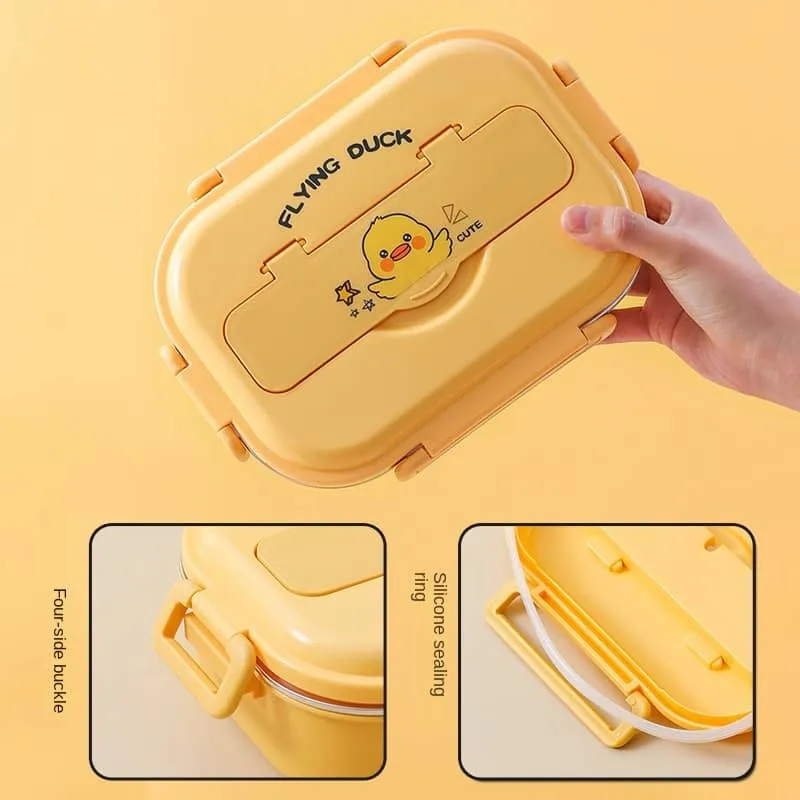 Flying Duck Stainless Steel Lunch Box with Insulated Lunch Bag