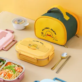 Flying Duck Stainless Steel Lunch Box with Insulated Lunch Bag