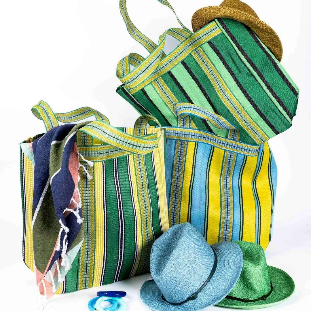 French Bazaar - Parisian Cool - Beach Bag - Green