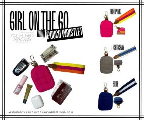 Girl On The Go Mini Pouch Wristlets - multiple colors