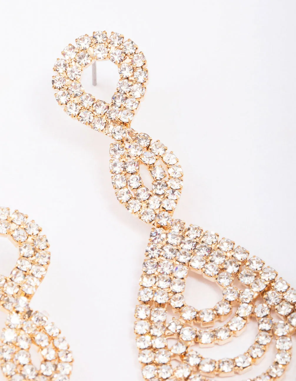 Gold Loop Drop Earrings
