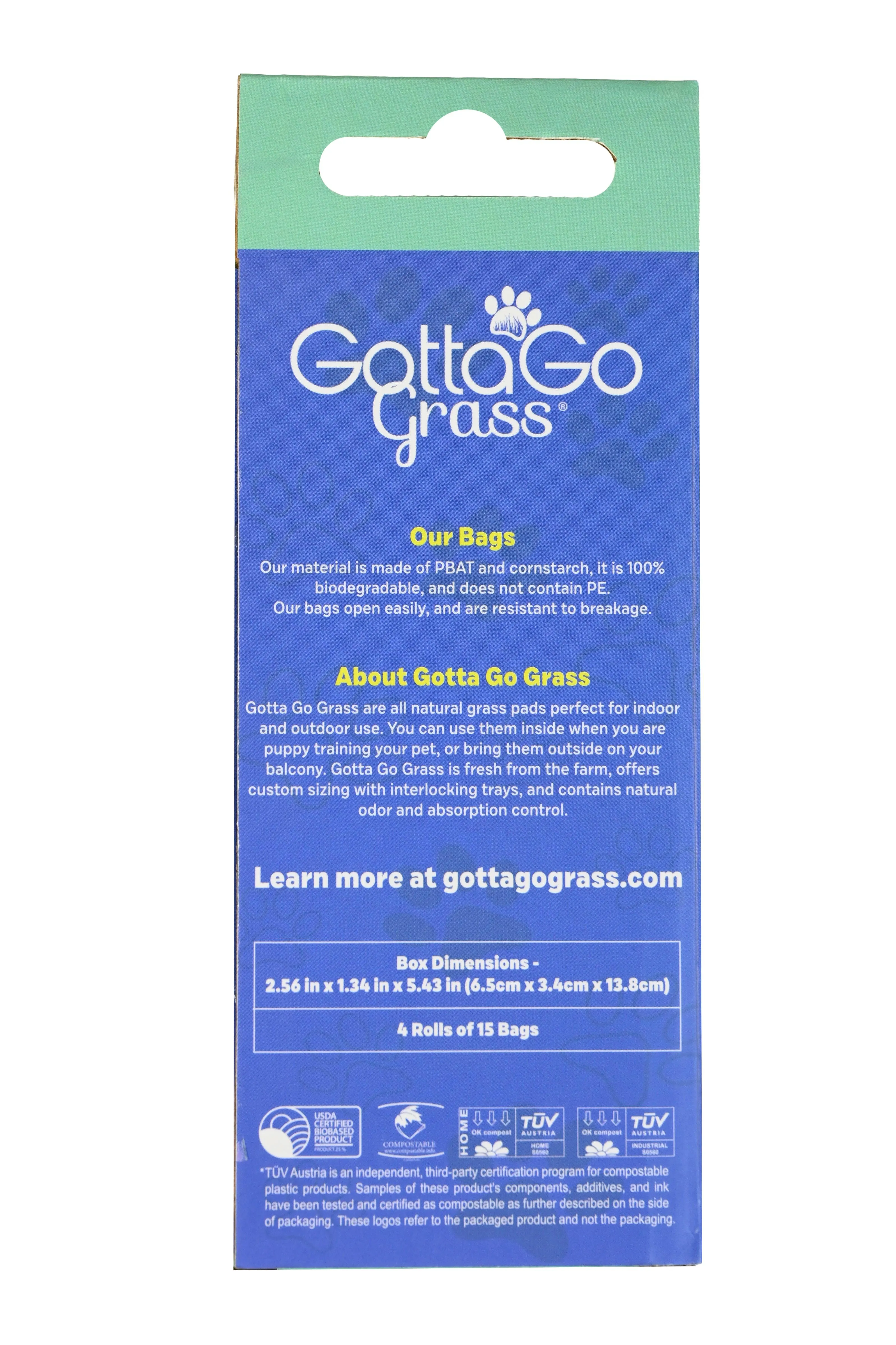 Gotta Go Grass 2 Pack with Tray   Waste Bags   Waste Bag Dispenser