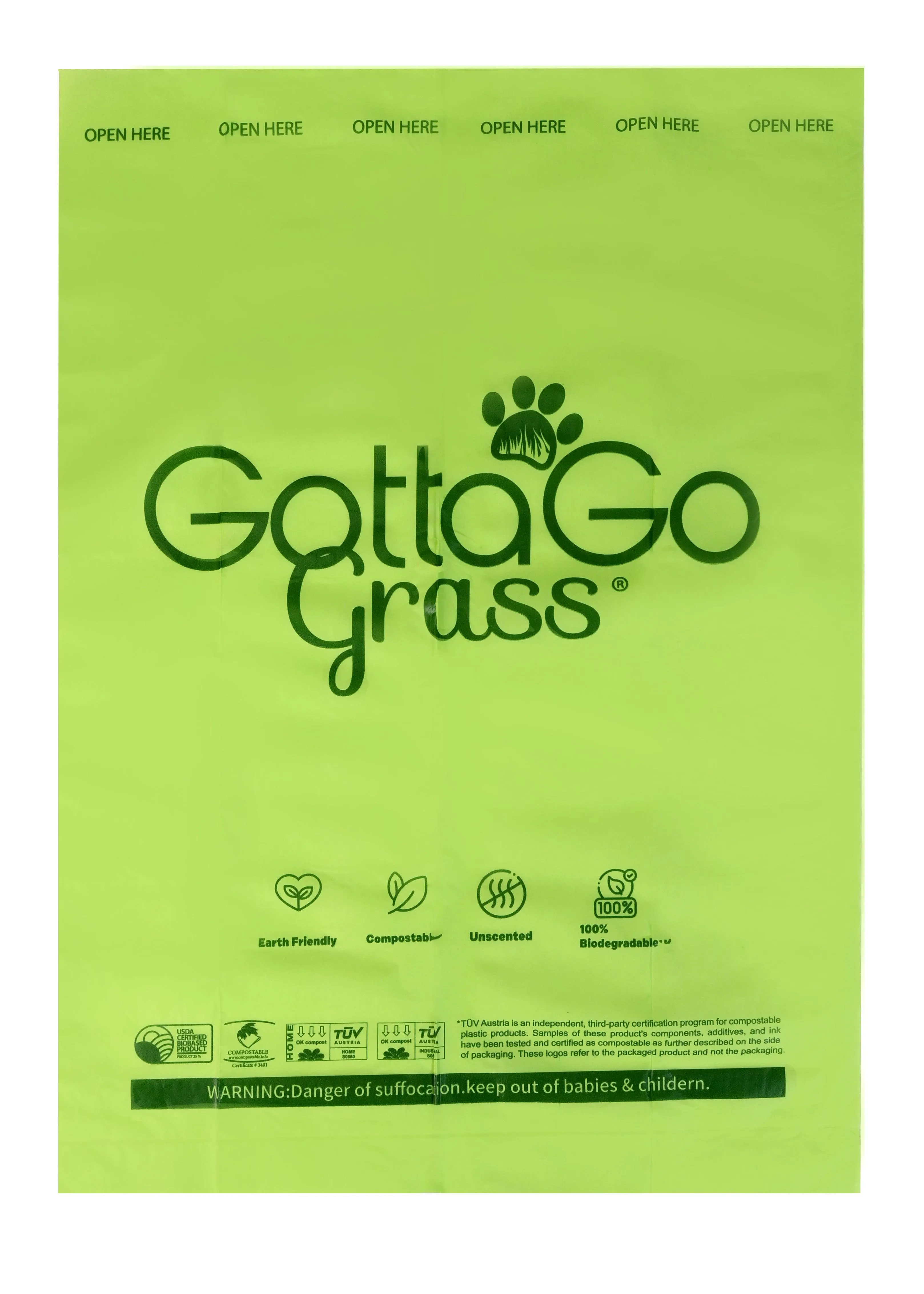Gotta Go Grass 2 Pack with Tray   Waste Bags   Waste Bag Dispenser