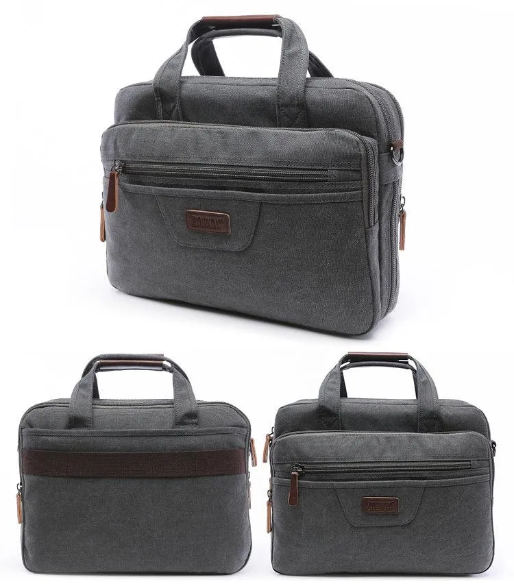 Hybrid Canvas Solid Mini Outdoor Crossbody Bag-Grey