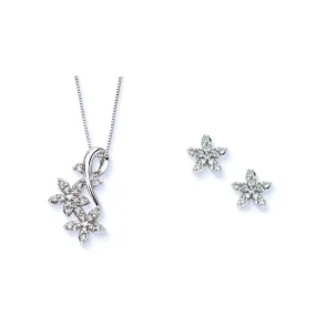 KATARINA Diamond Star Shaped Jewelry Set