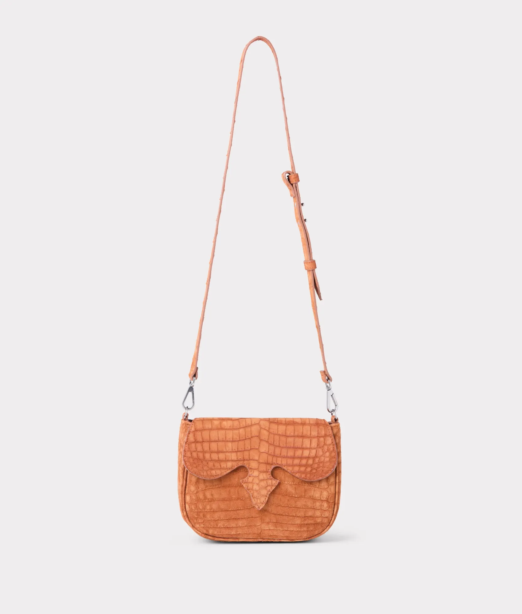 Lainey Exotic Crossbody :: Cognac