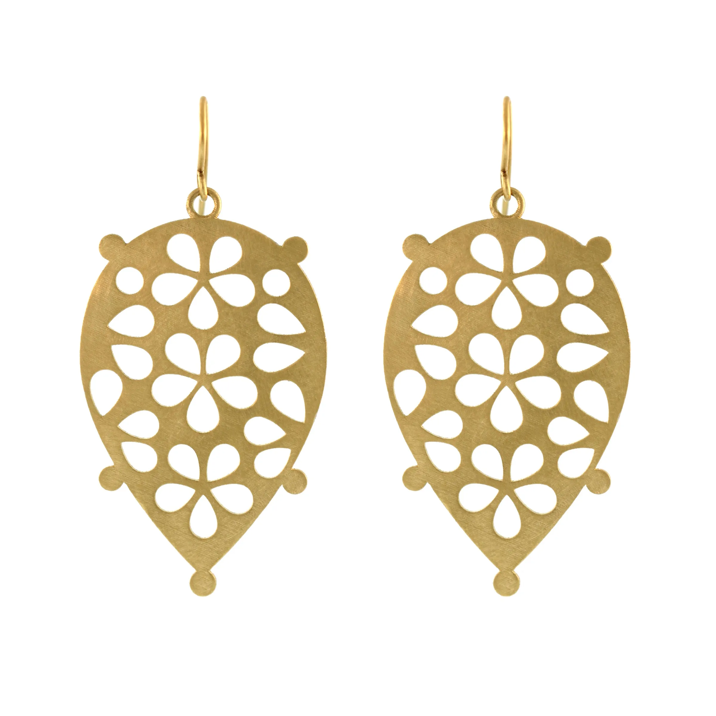 Large Pear-Shaped Mosaic Earring