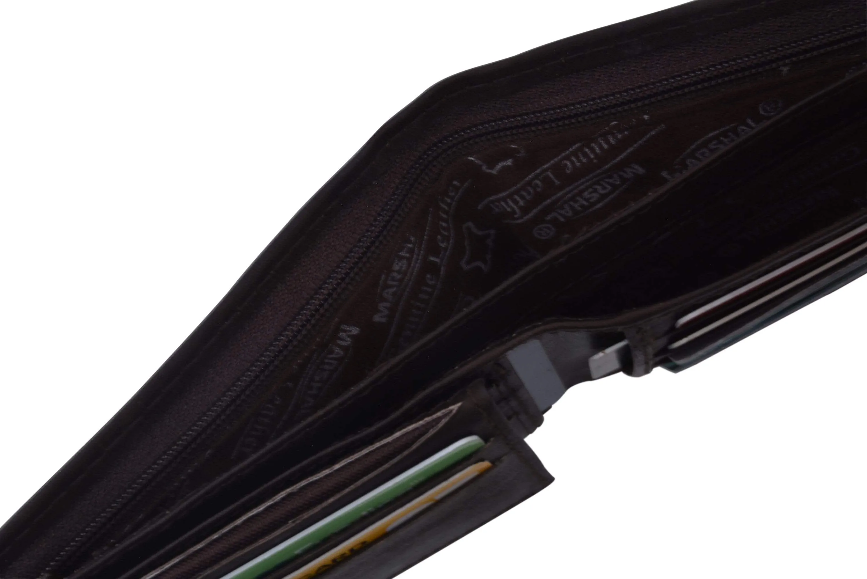 Leather Men Bifold Wallet Removable ID Case Hidden Compartment 589 CF